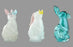 Easter Bunny Glass 7" Assorted