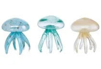 Glass Jellyfish 7.5" Figurines Assorted