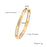 Multi Style 18K Gold Plated Stainless Steel Cuff Bangles-FGS