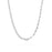 Paperclip Tennis Chain Split Necklace