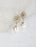 Glass Leaf Post Earrings | Baroque Pearl | Gold or Silver