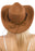 Buffalo Skull Belt Tycoon Retro Faux Wool Felt Cowboy Hat
