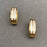 Zircon Inlaid 18K Gold Plated S.Steel Huggie Earrings