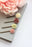 Flower Bobby Pins | Rose Hair Pins | Dusty Rose and Green