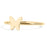 18k Gold PVD Coated Stainless Steel Symbol Stacking Rings