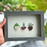 Framed Pebble Art Succulent Trio – Handmade Stone Planter