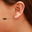 18K Gold PVD Stainless Steel Classic Hoop Huggie Earrings