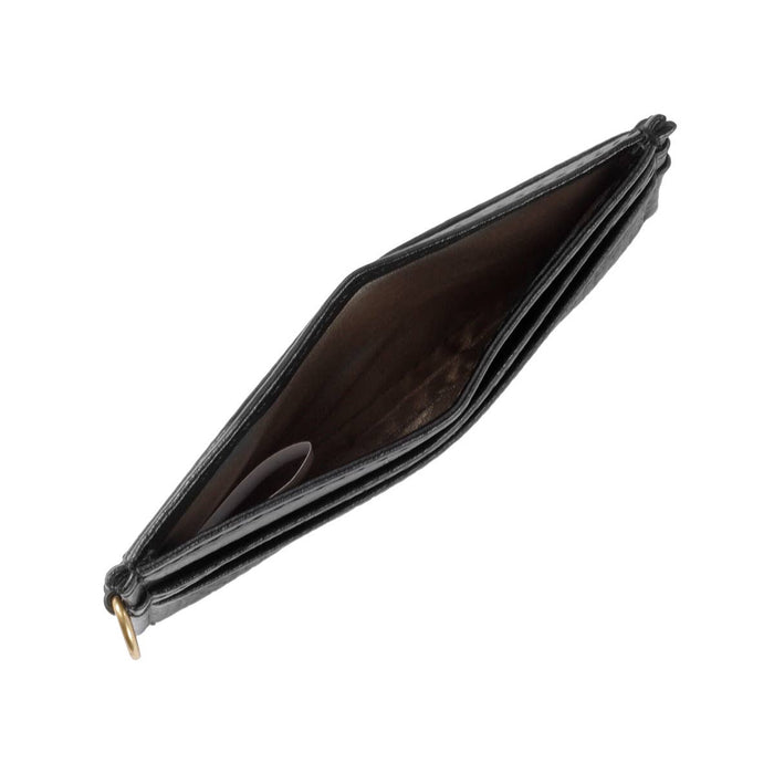 Alex - Recycled Vegan Card Holder - Black Pebbled