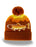 Rainbow Trout Knit Beanie Hat with Pom