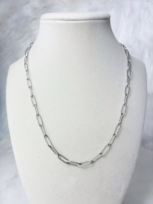 Silver Medium Open Link Chain