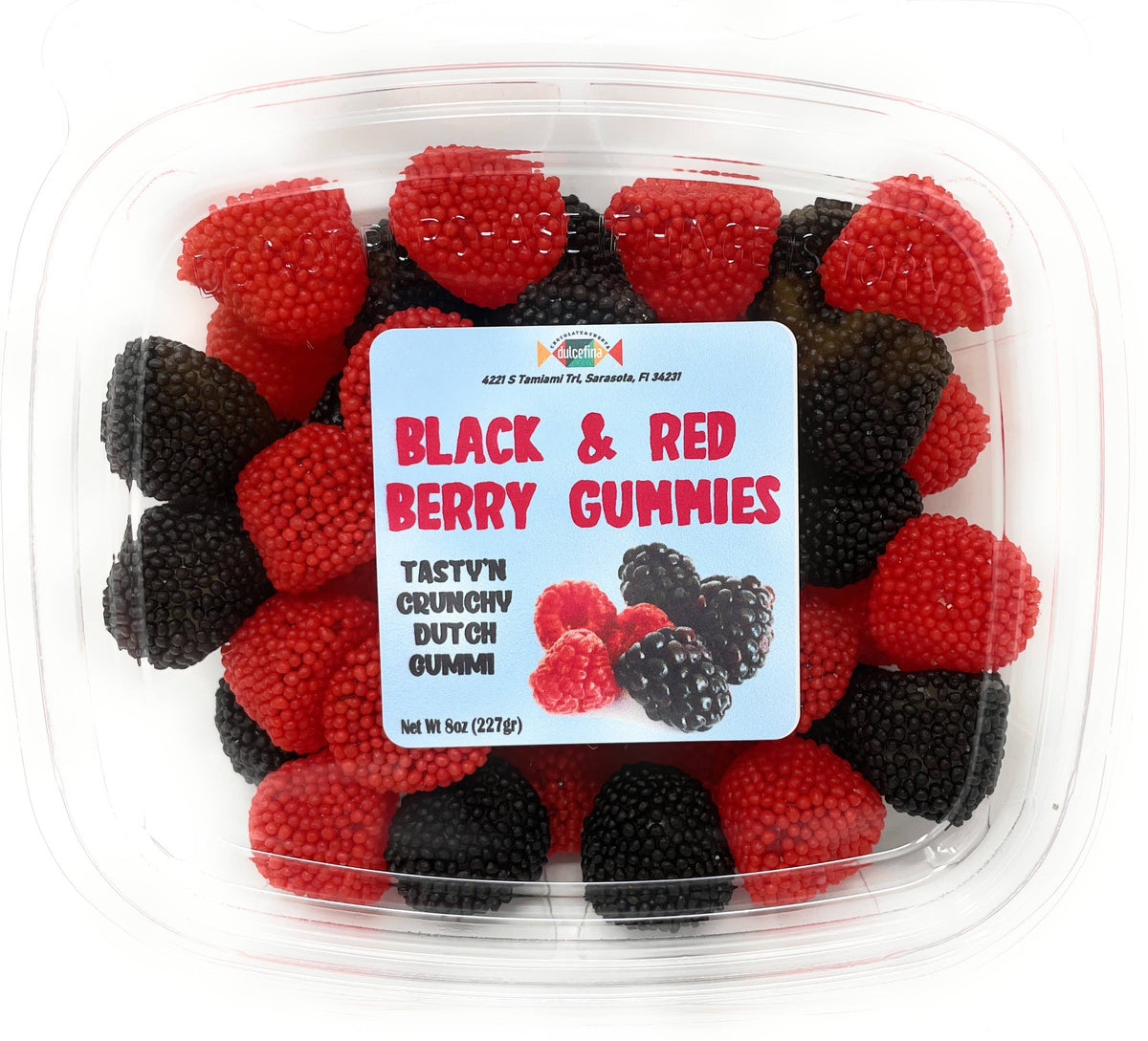 Red & Black Berry Gummy 7oz Tub — Dutch Growers Regina