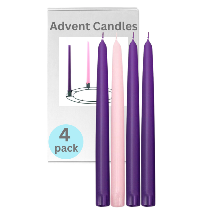 Box of Traditional Advent Taper Candles