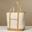 Ecofriendly Cotton Canvas Carry Tote with Charm Holder