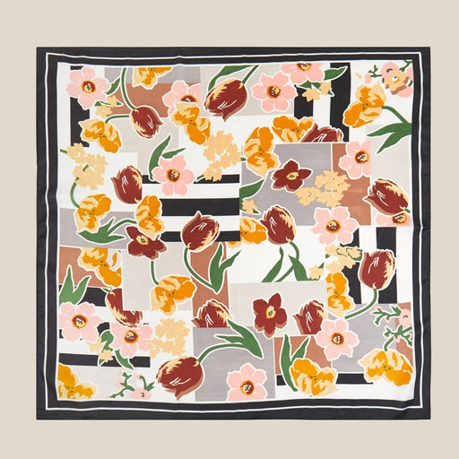 Abstract Floral Art Print Bandana Scarf