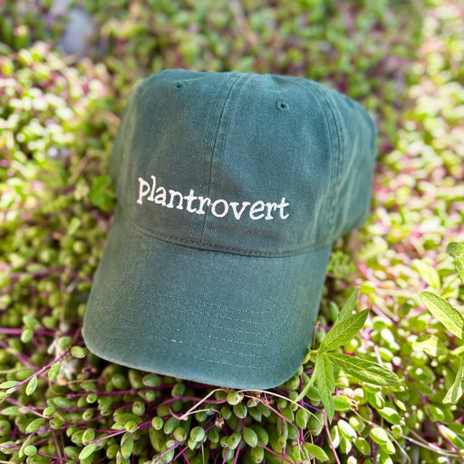 Plantrovert Embroidered Hat Green Plant Lover Cap