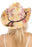 Floral Print Raffia Straw Cowboy Hat