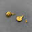 18K Gold Plated Stainless Steel Snail Stud Earrings - FGS