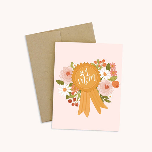 #1 Mom Greeting Card