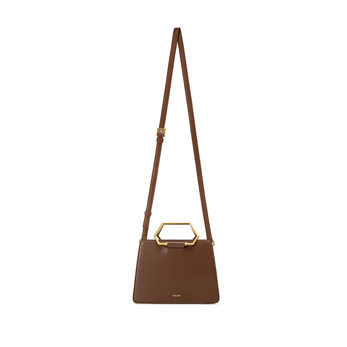 Geo - Recycled Vegan Mini Tote - Espresso