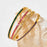 Gold Plated Stainless Steel Zircon Inlay Bracelet Bangle