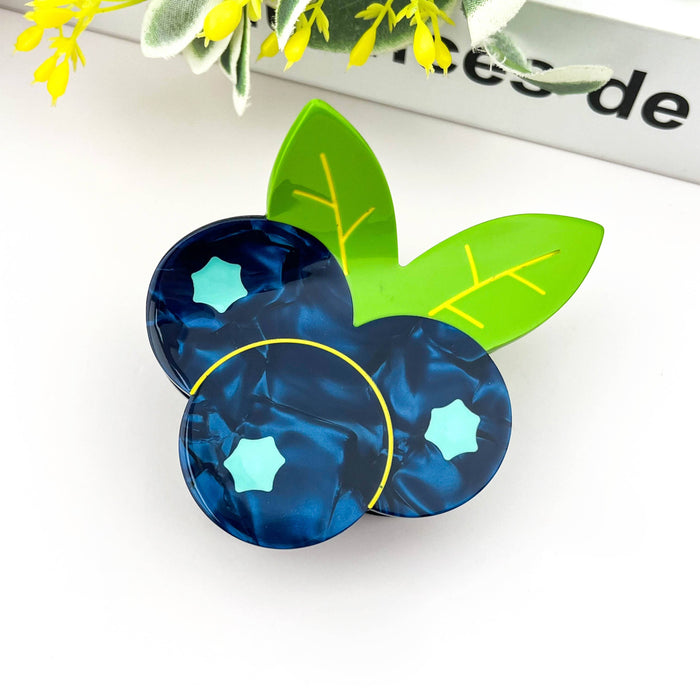 Blueberry Hair Claw Clip, Acetate Fruit Hair Clip