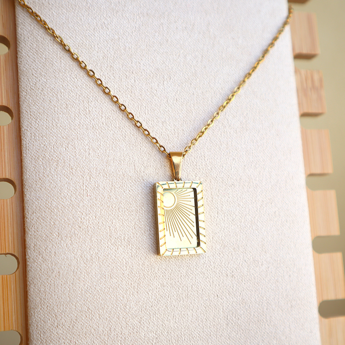 Rising Sun Necklace - Stainless Steel Gift