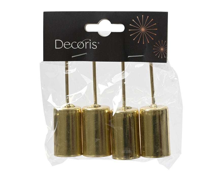 Candle Accessories Gold 4 Pak