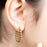 14K Gold Filled PLUS Circle Ball Hoop Earrings
