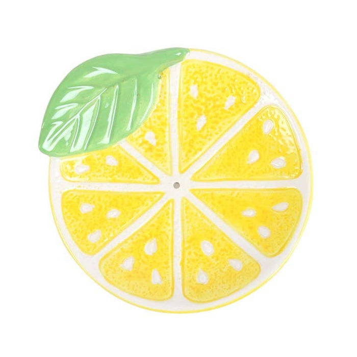 Lemon Slice Ceramic Incense Holder Plate