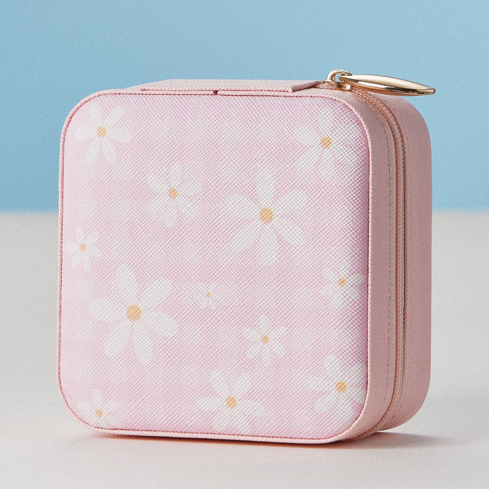 Faux Leather Novelty Print Travel Jewelry Box