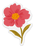 Pink Coreopsis Sticker 2.1x3in