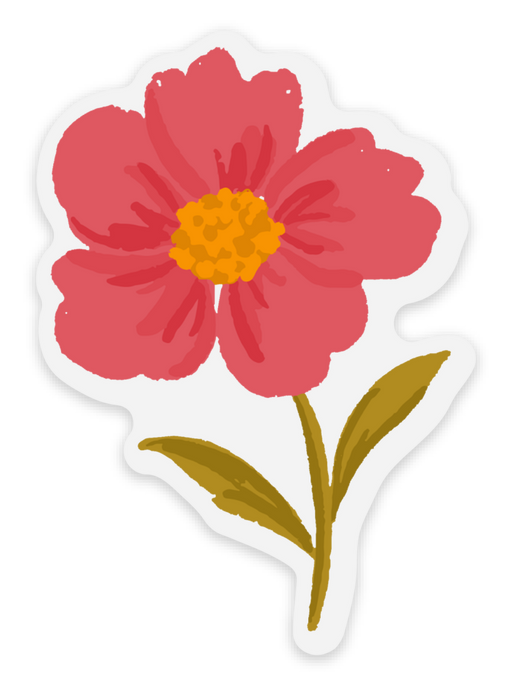 Pink Coreopsis Sticker 2.1x3in