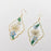 Geometric Pressed Plant Dried Flower Dangle Earrings
