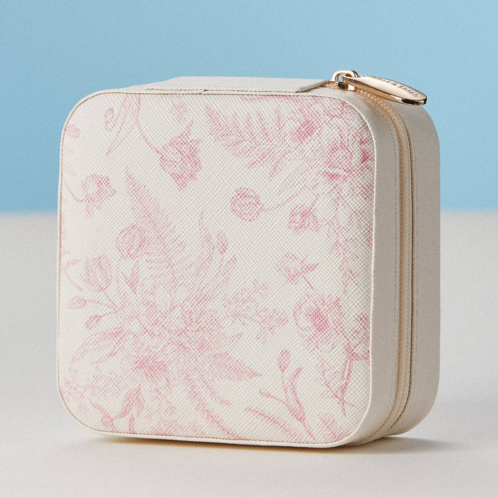 Faux Leather Novelty Print Travel Jewelry Box