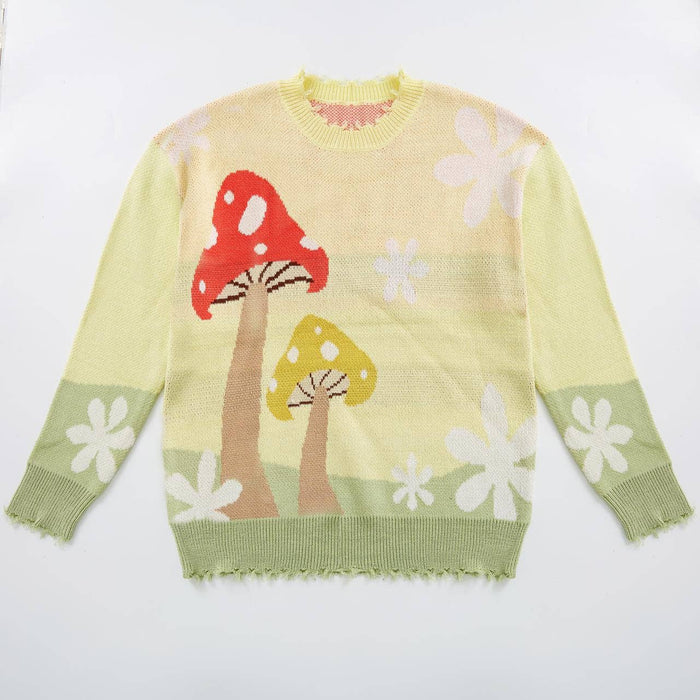Mushroom patch sweater