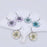 Queen Anne's Lace Round Pendant Dried Flowers Earrings - PDF