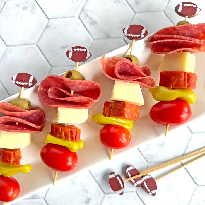Football Cocktail Picks Pk of 25 Bucket /12