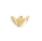 18K Gold PVD Stainless Steel Heart With Angel Wings Charm