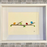 Family Birds Art, 3D Pebbles Tumbled Glass, Birds on Branch