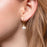 18K Gold PVD Stainless Steel Large Pearl Drop Earrings