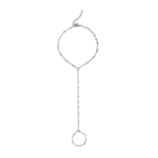 18K Gold PVD Stainless Steel Smooth Lip Hand Chain