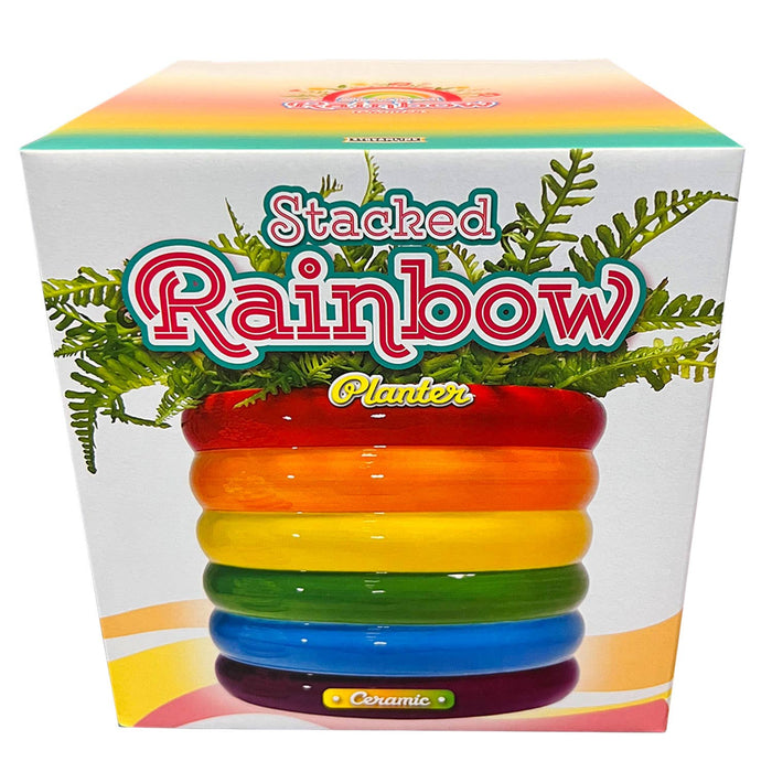 Stacked Rainbow Planter