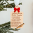 Teacher Recipe 2026 Wood Christmas Ornament