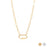 18K Gold PVD Paperclip Carabiner Necklace