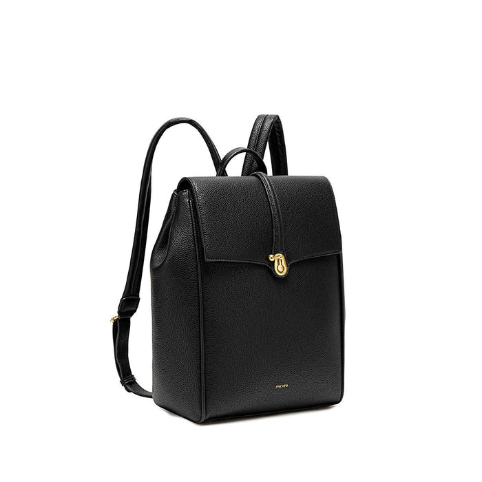 Lock - Recycled Vegan Backpack - Black Pebbled