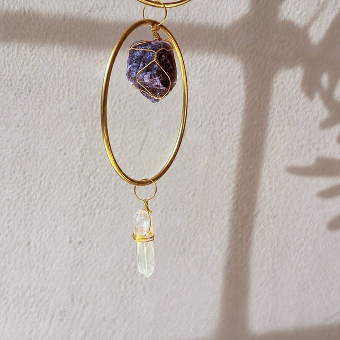 Crystal Wall Hanging – Spiritual Boho Home Decor