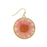 Pink Chrysanthemum Dried Flower Earrings