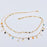 Star Pearl Charm Double Chain Stainless Steel Necklace - FGS