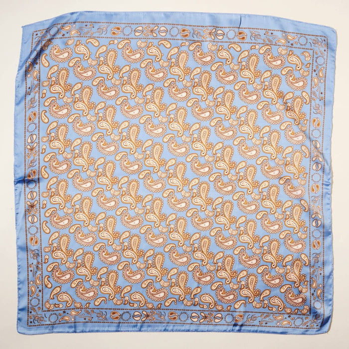 Classic Paisley Silk-Feel Polyester Bandana