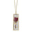 Gold Bar Red Dried Flower Necklace